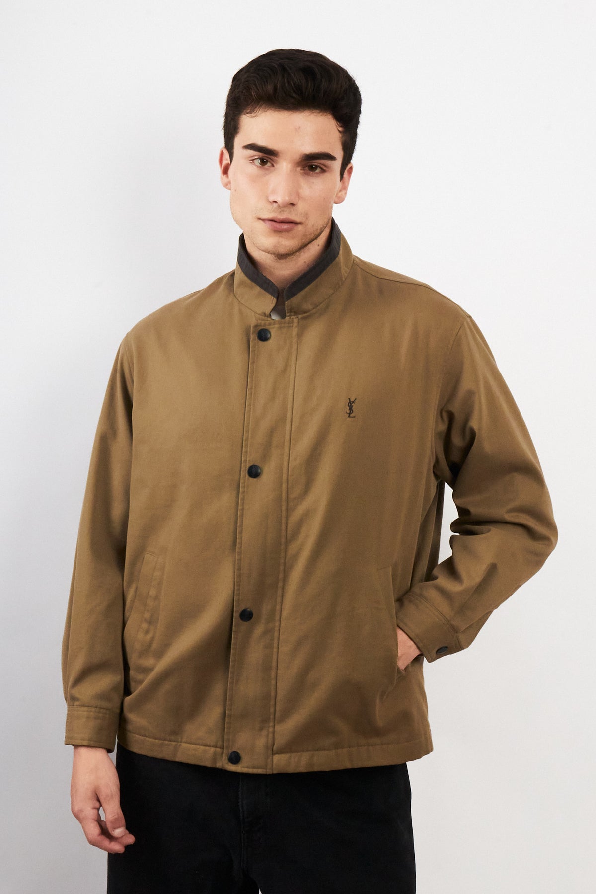 2000 Vintage Yve Saint Laurent Pistachio Harrington (M)