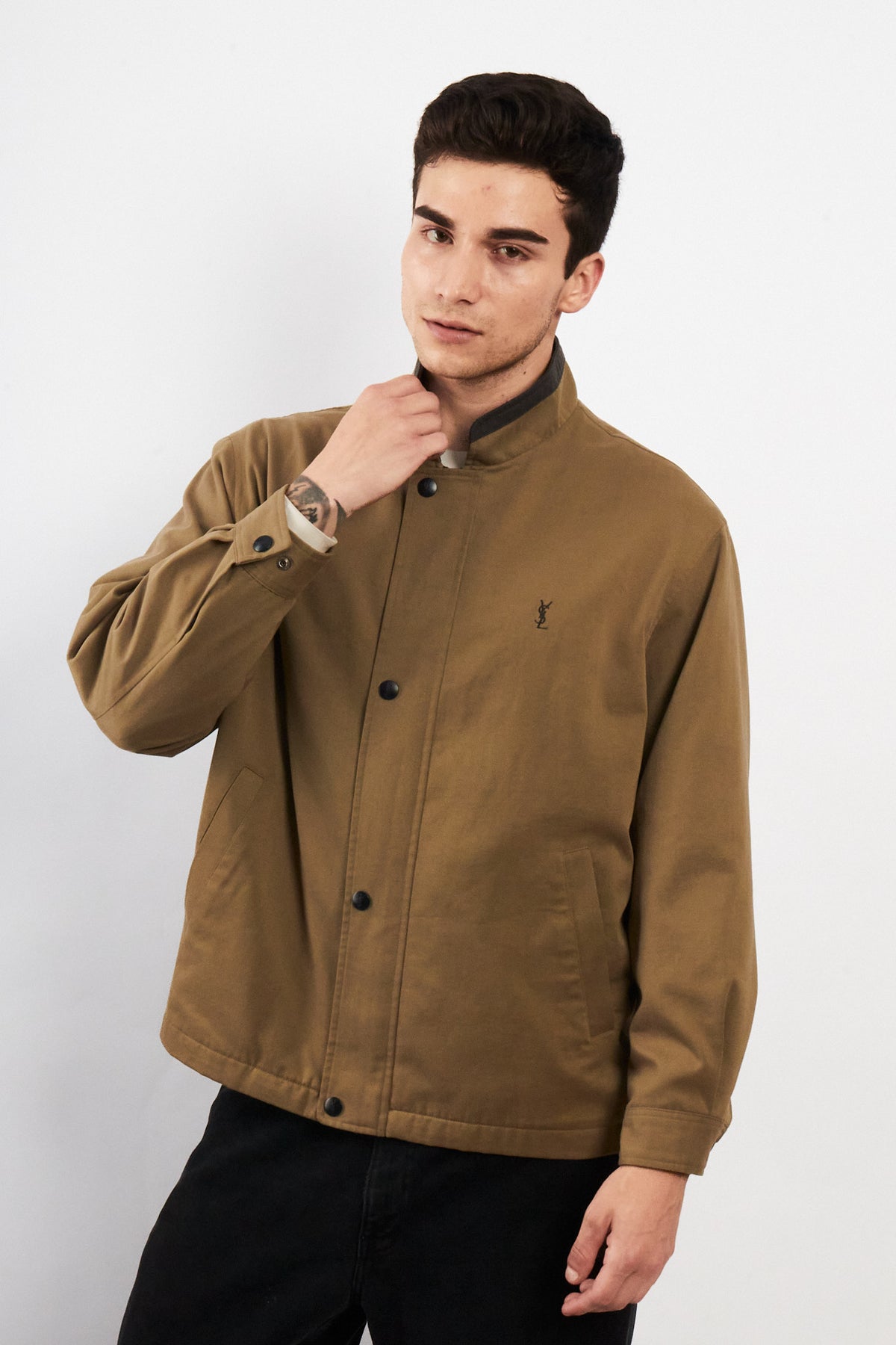 2000 Vintage Yve Saint Laurent Pistachio Harrington (M)