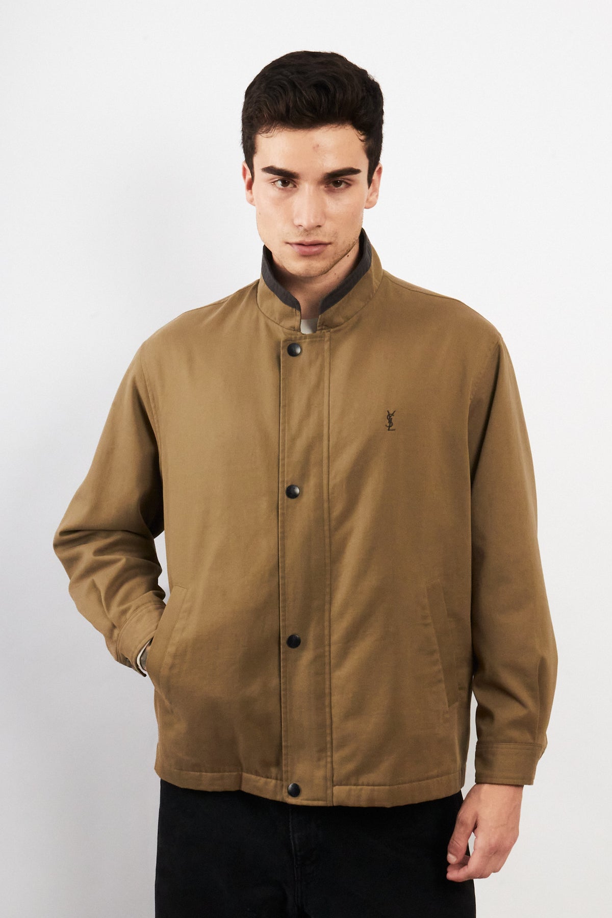 2000 Vintage Yve Saint Laurent Pistachio Harrington (M)
