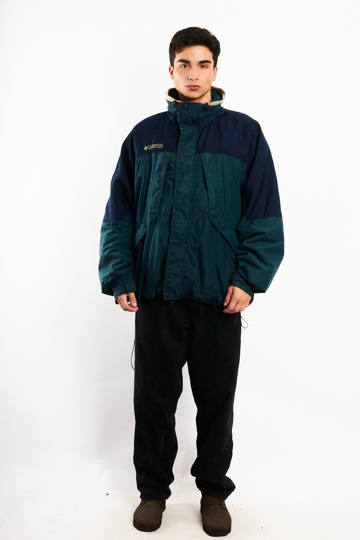 2000 Vintage Columbia Colorblock Padded Jacket (XL)