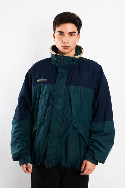 2000 Vintage Columbia Colorblock Padded Jacket (XL)