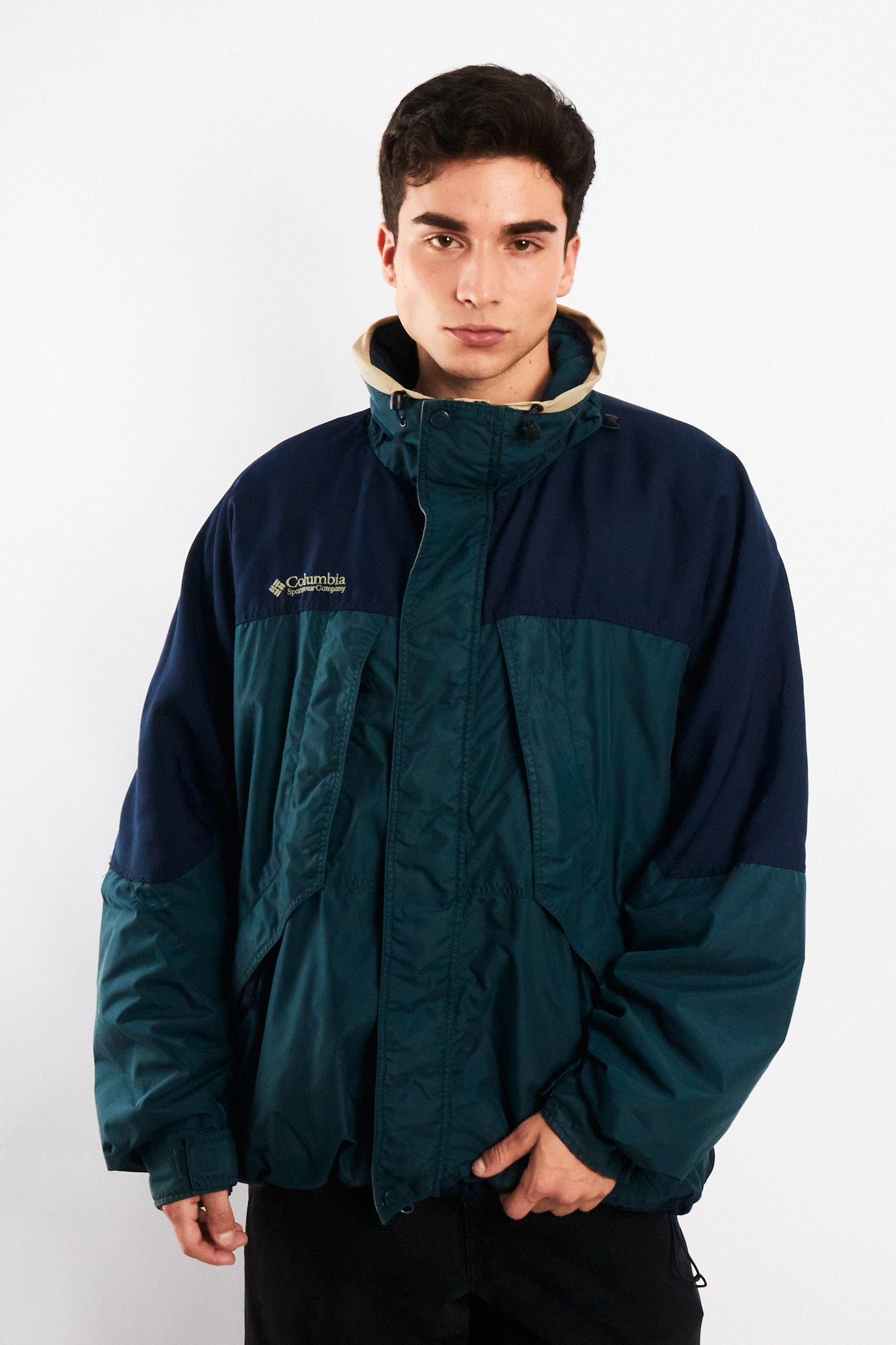 2000 Vintage Columbia Colorblock Padded Jacket (XL)