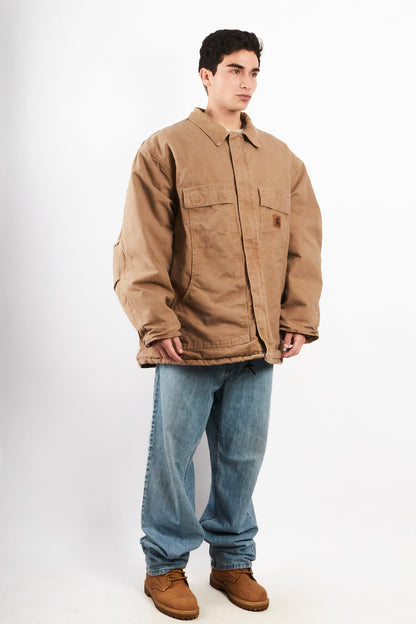 2000 Vintage Carhartt C26 Wheat Artic Jacket (XXL)