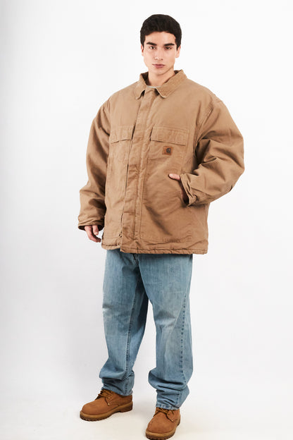 2000 Vintage Carhartt C26 Wheat Artic Jacket (XXL)