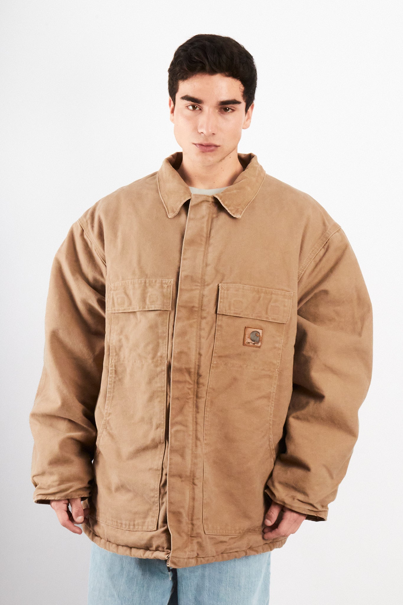 2000 Vintage Carhartt C26 Wheat Artic Jacket (XXL)