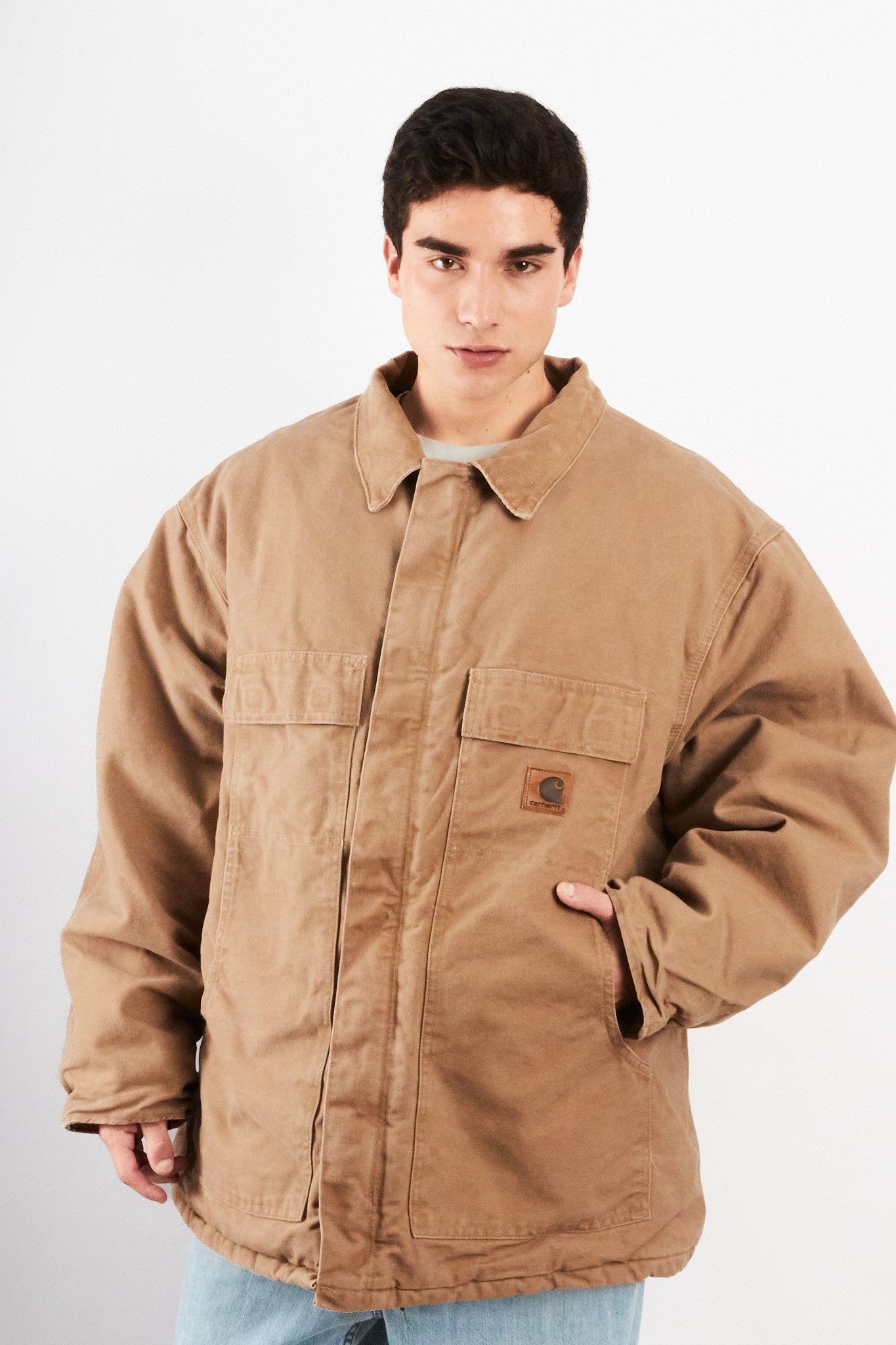 2000 Vintage Carhartt C26 Wheat Artic Jacket (XXL)
