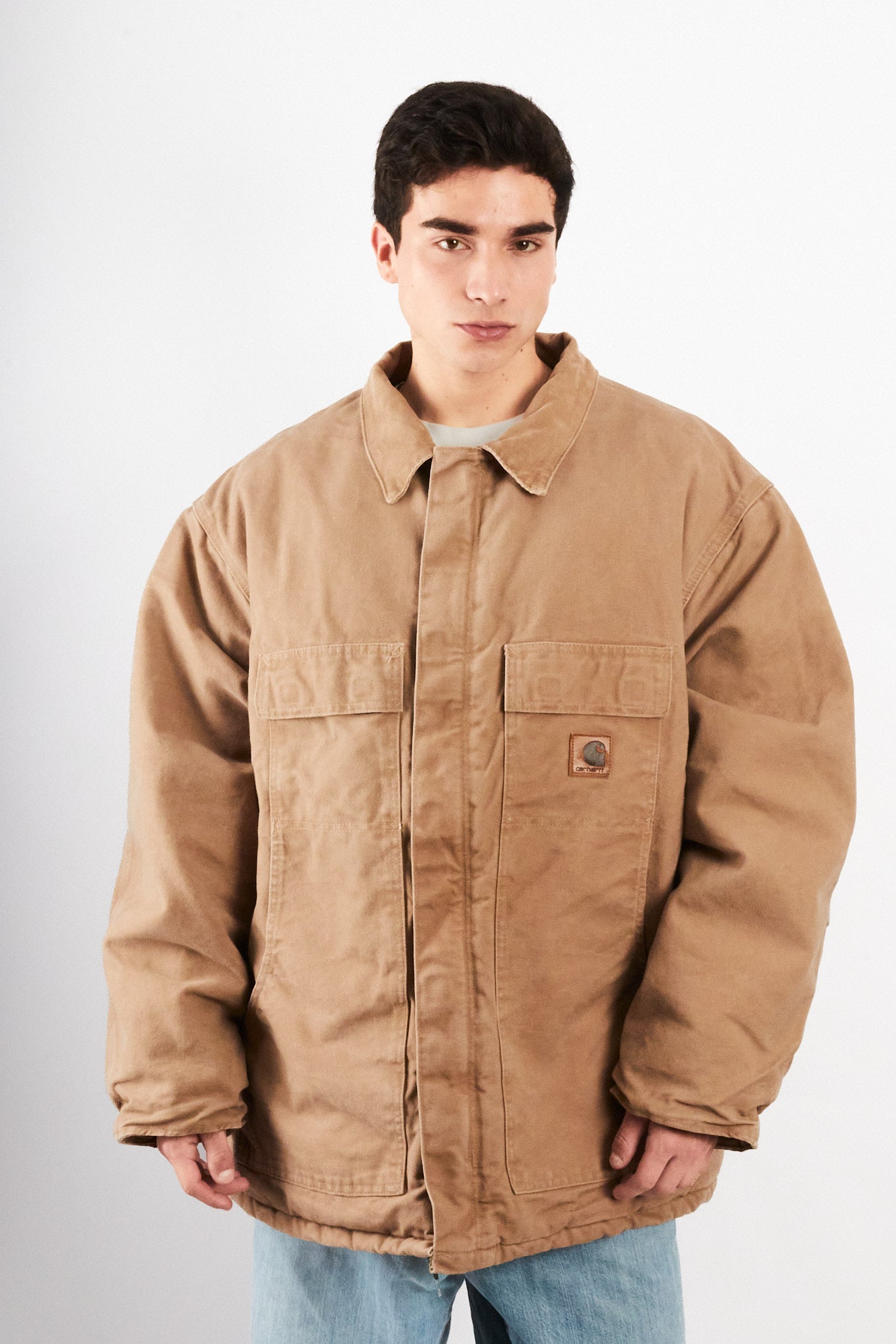 2000 Vintage Carhartt C26 Wheat Artic Jacket (XXL)