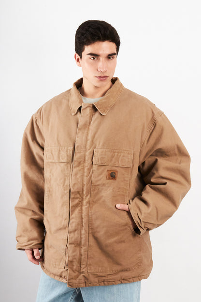 2000 Vintage Carhartt C26 Wheat Artic Jacket (XXL)