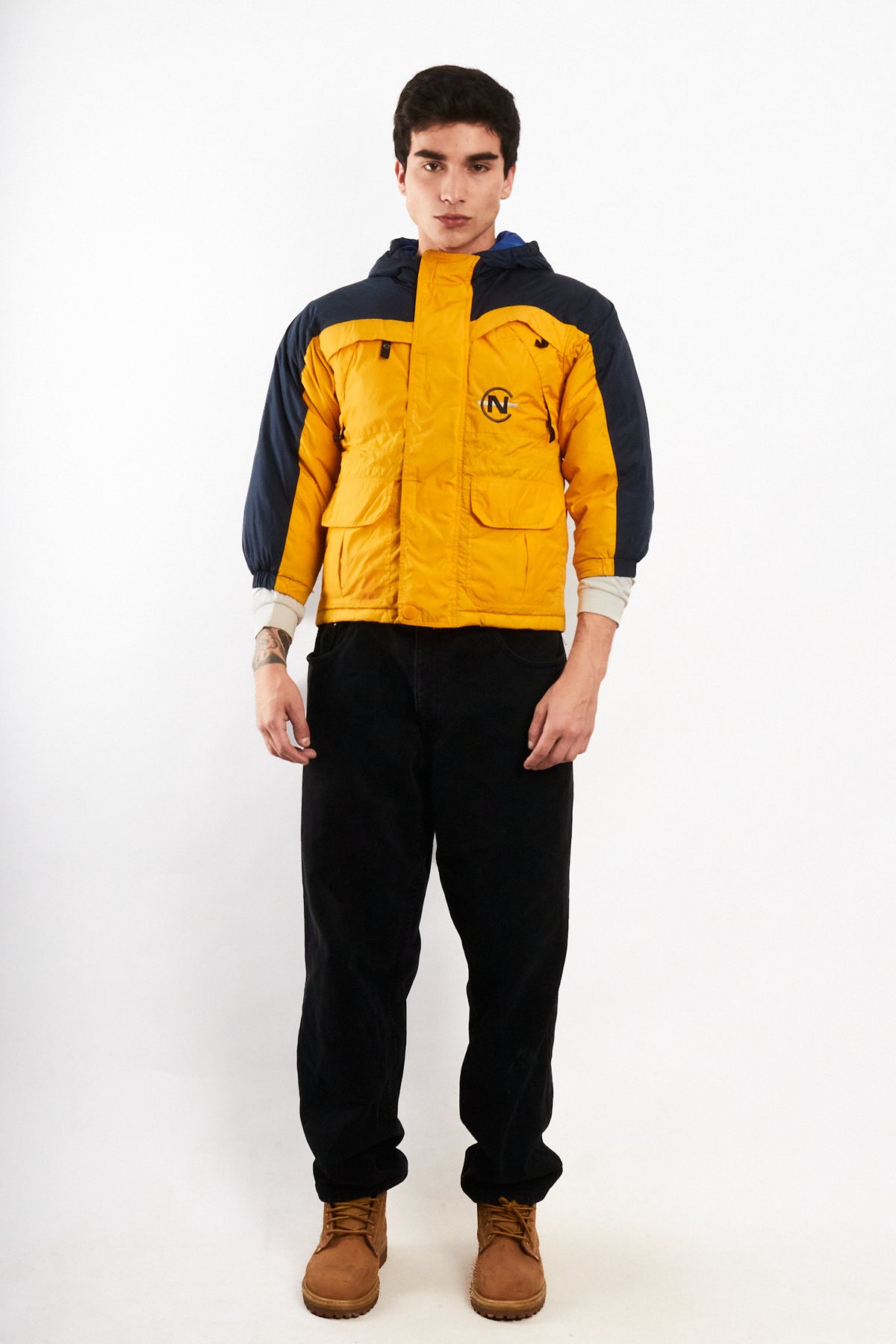 1990 Vintage Nautica Competition Colorblock Down Padded Jacket (XS/S)