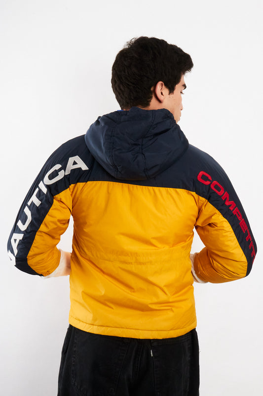 1990 Vintage Nautica Competition Colorblock Down Padded Jacket (XS/S)