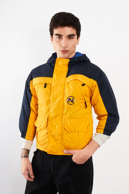 1990 Vintage Nautica Competition Colorblock Down Padded Jacket (XS/S)