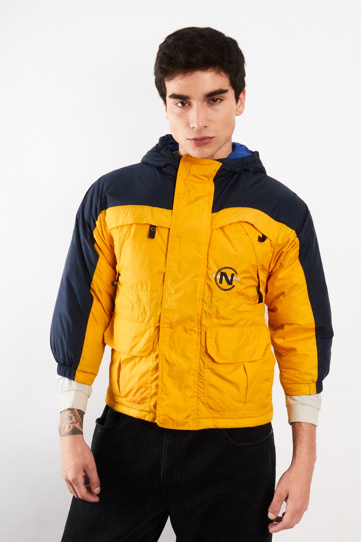 1990 Vintage Nautica Competition Colorblock Down Padded Jacket (XS/S)
