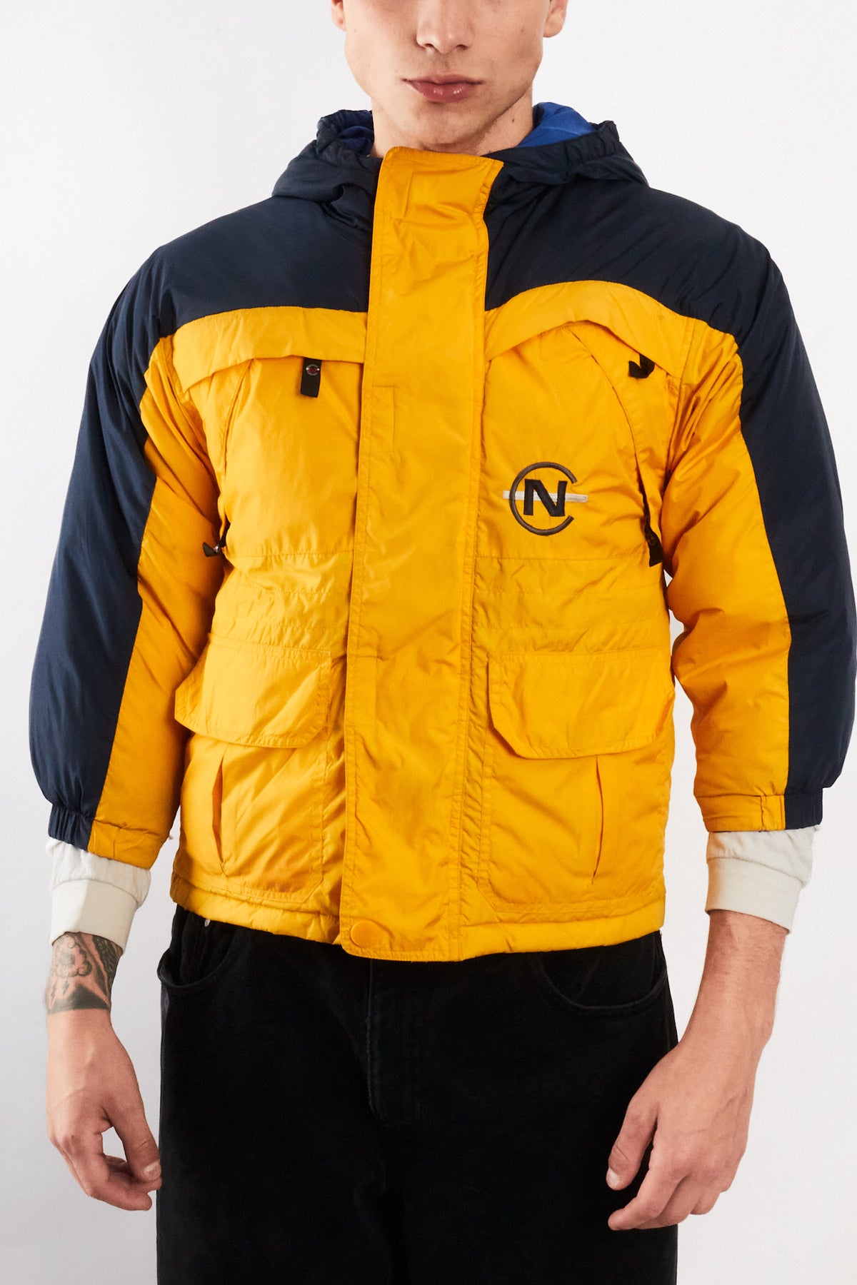 1990 Vintage Nautica Competition Colorblock Down Padded Jacket (XS/S)