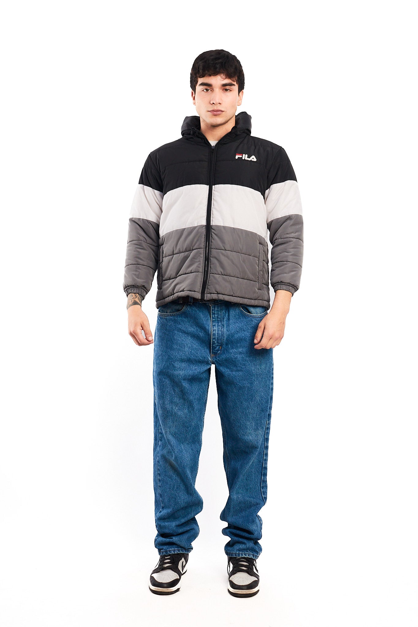 2000 Vintage Fila Colorblock Puffer Jacket (S/M)