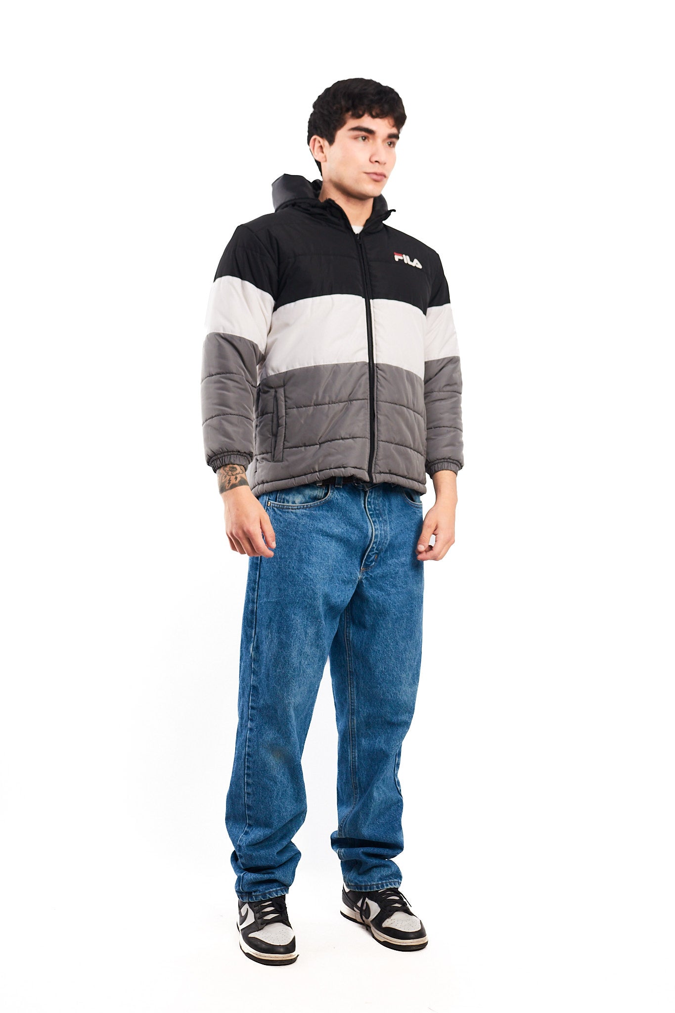 2000 Vintage Fila Colorblock Puffer Jacket (S/M)