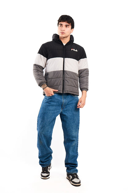 2000 Vintage Fila Colorblock Puffer Jacket (S/M)