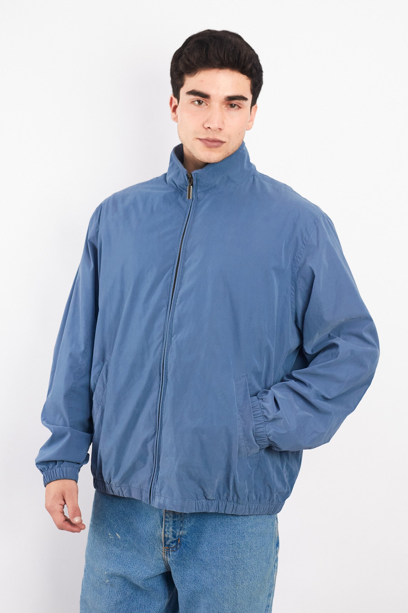 Van Heusen Baby Blue Harrington Jacket (L)