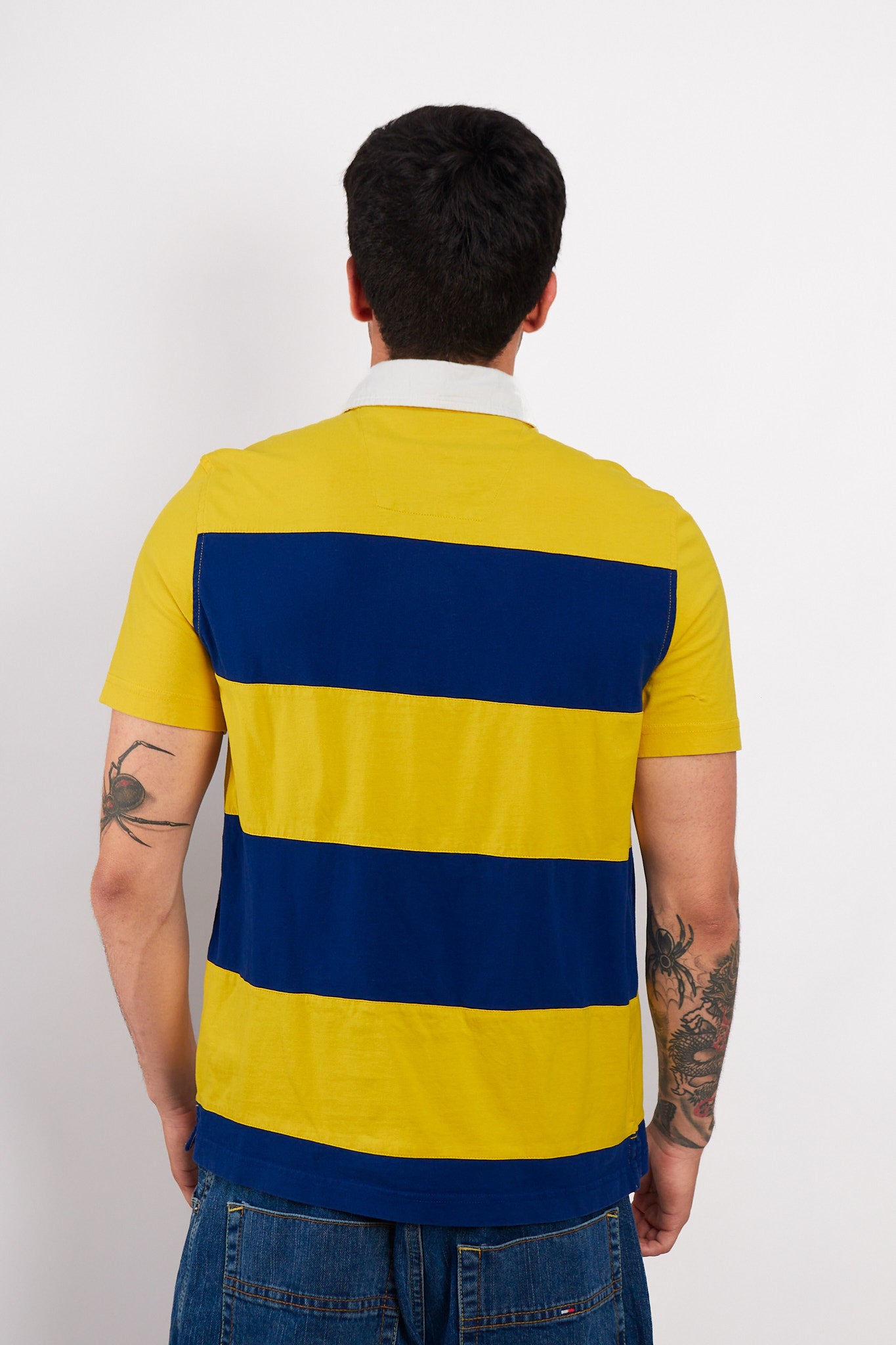 2000 Nautica Striped Rugby Polo Shirt (S/M)