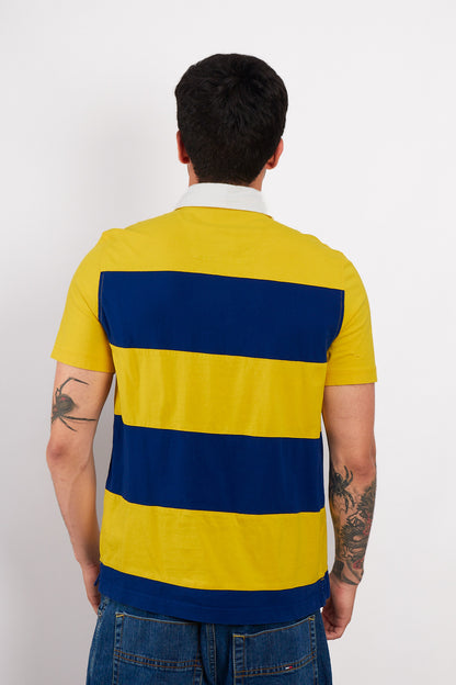 2000 Nautica Striped Rugby Polo Shirt (S/M)