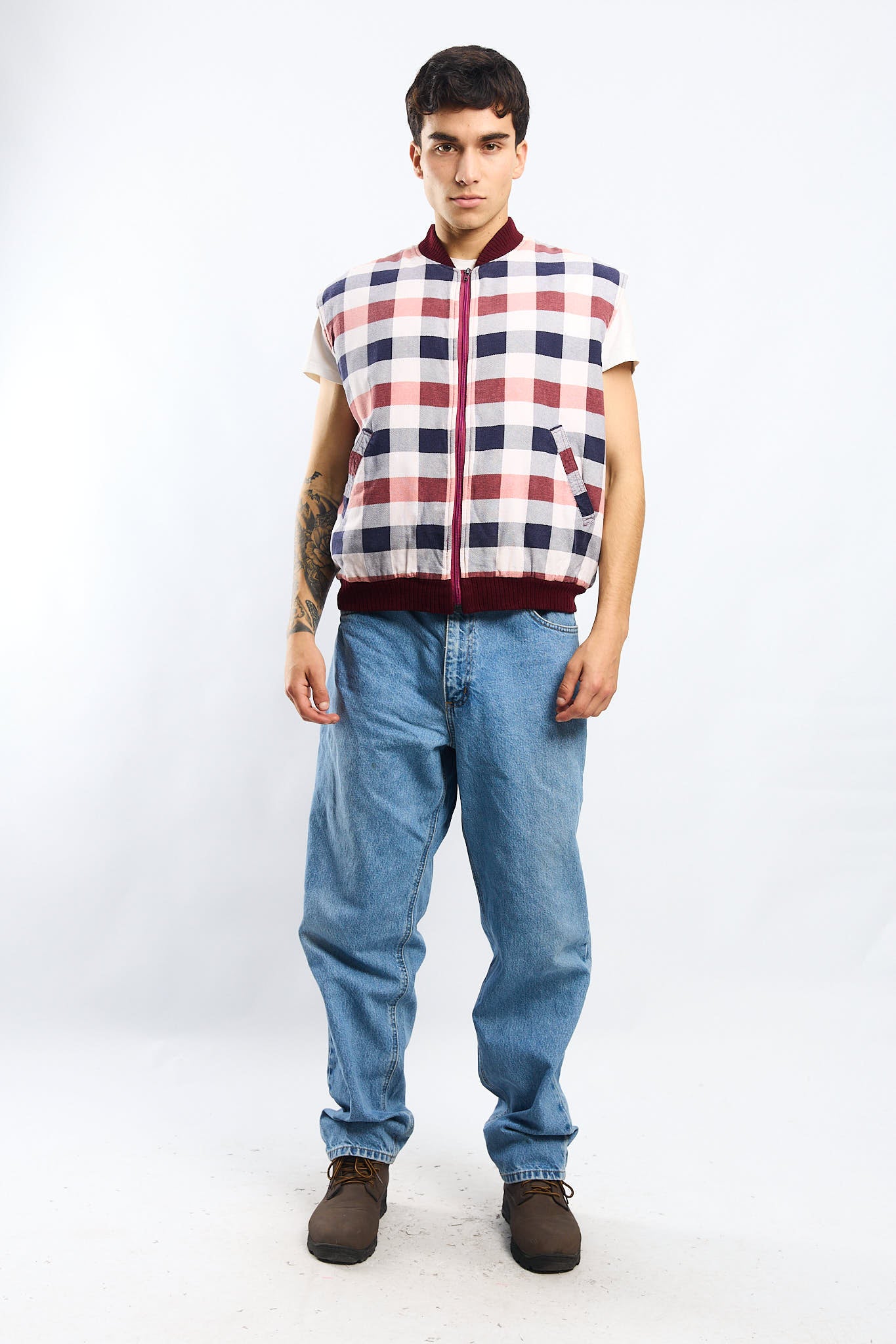 Vintage Dickies Tartan Vest (M/L)