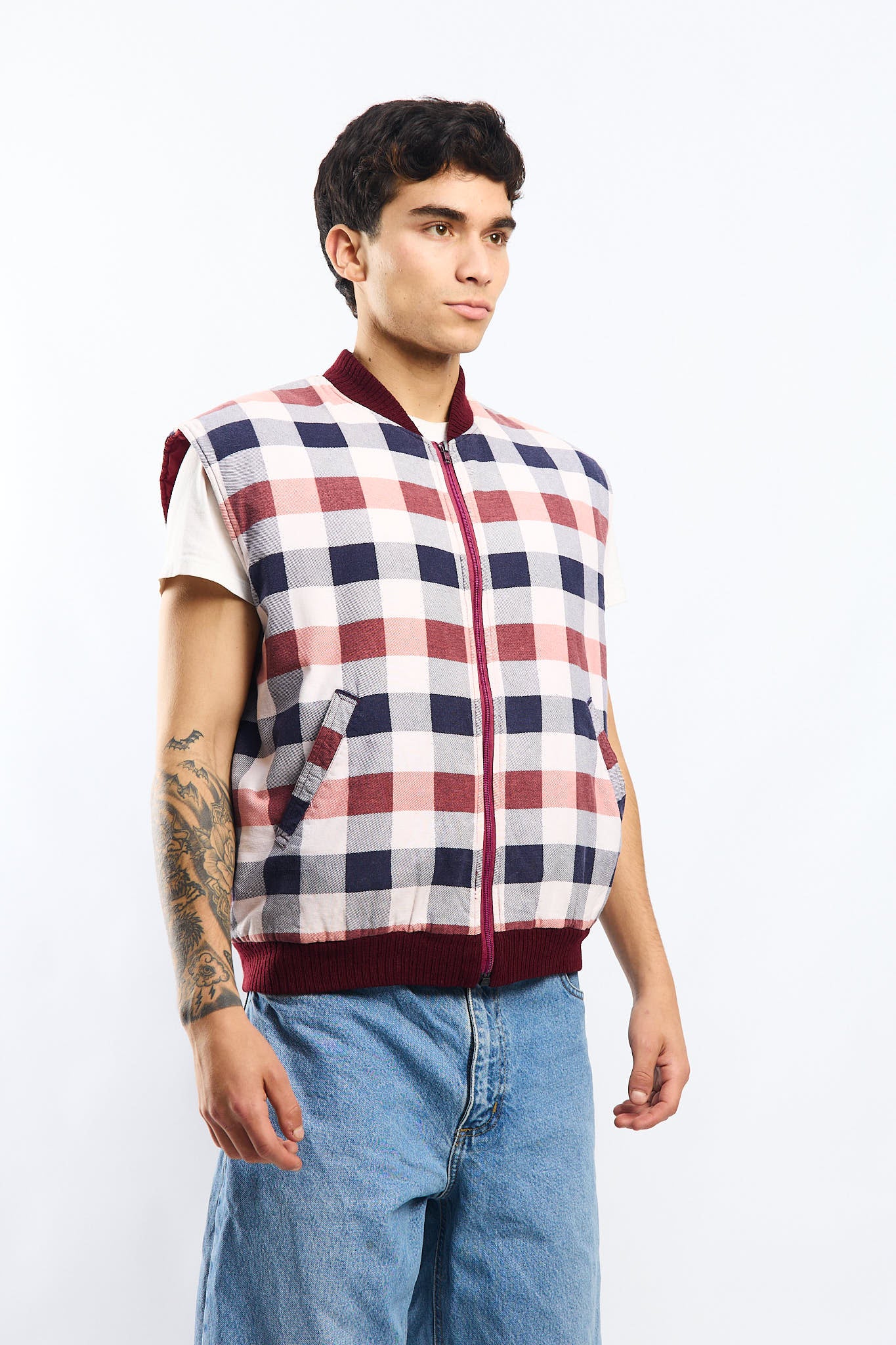 Vintage Dickies Tartan Vest (M/L)
