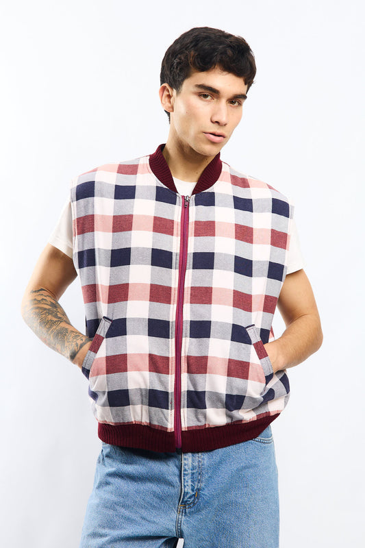 Vintage Dickies Tartan Vest (M/L)