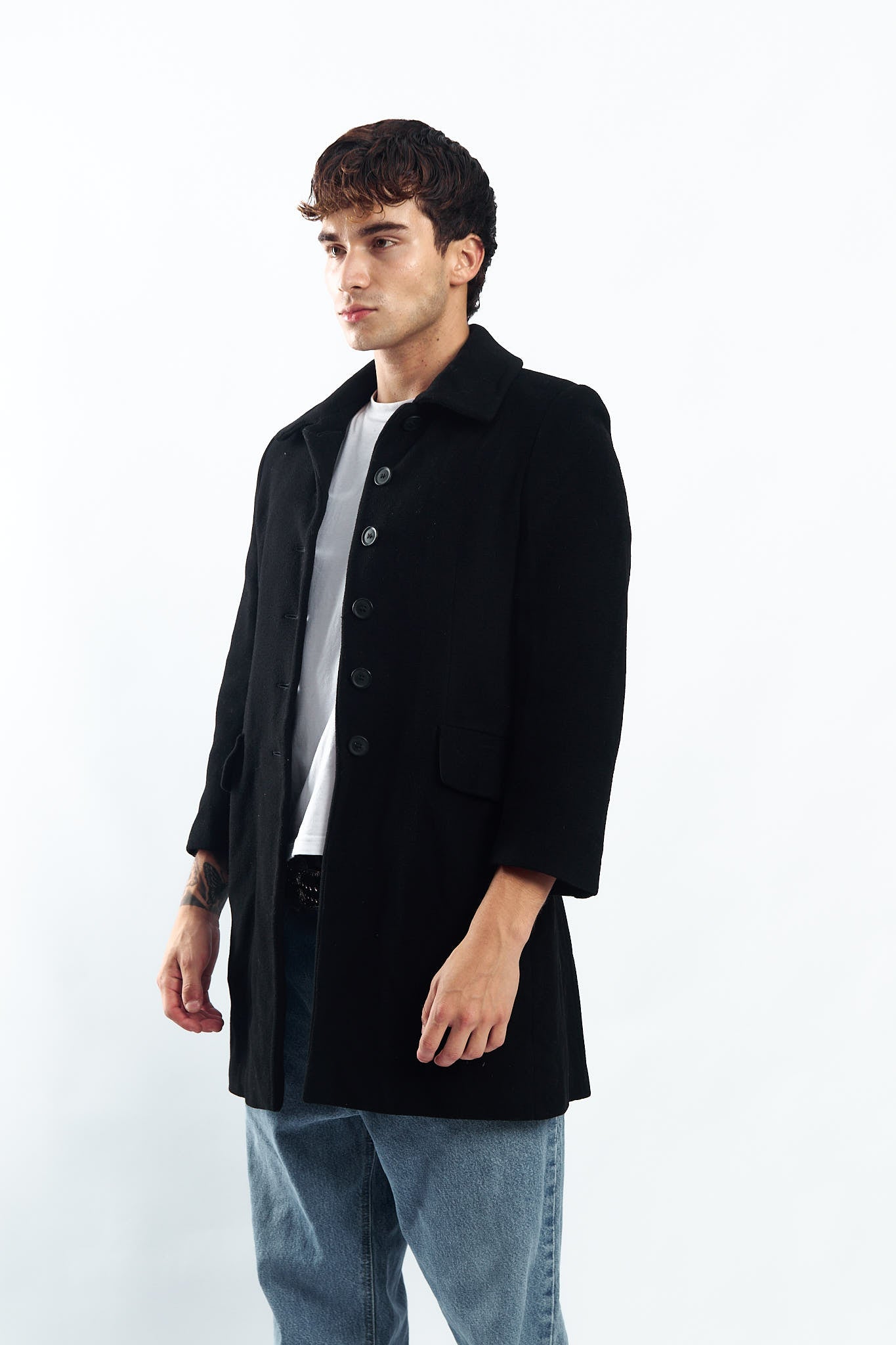 1990 Renato de Mattia Wool Trench Coat (XS/S)