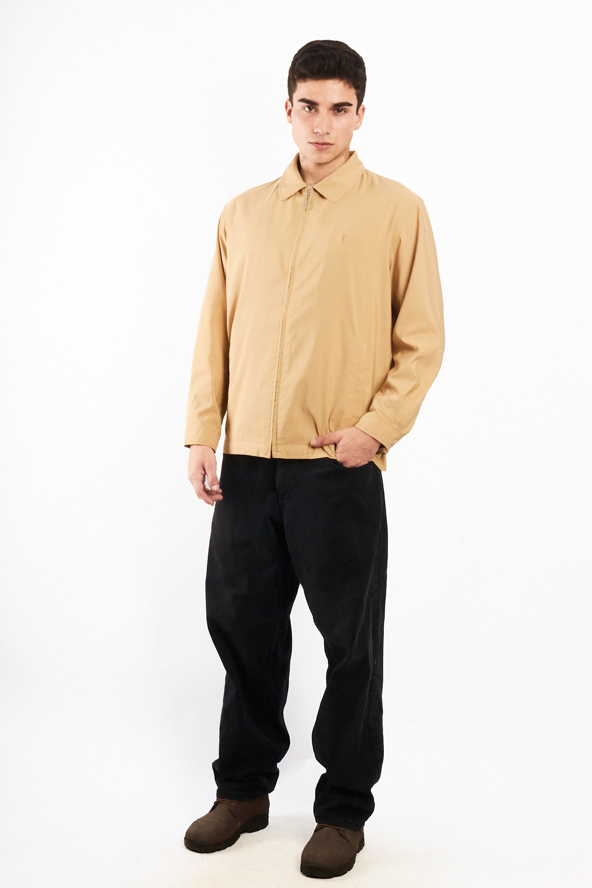 2000 Vintage Yve Saint Laurent Vanilla Cream Harrington (M/L)