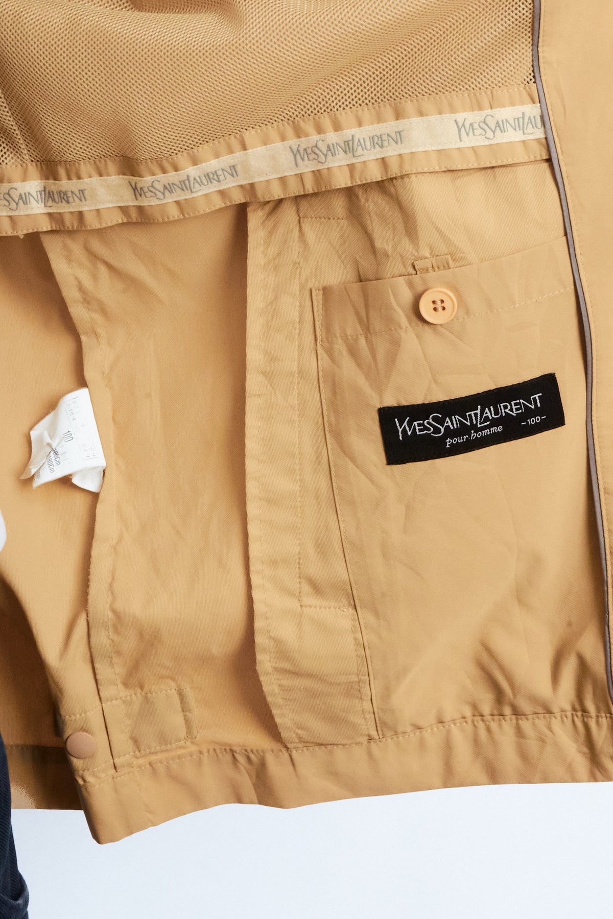 2000 Vintage Yve Saint Laurent Vanilla Cream Harrington (M/L)