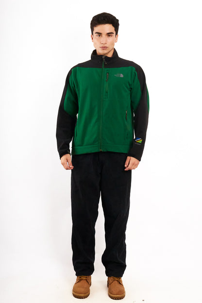 2000 Vintage The North Face Green n' Black Impermeable Softshell (M)