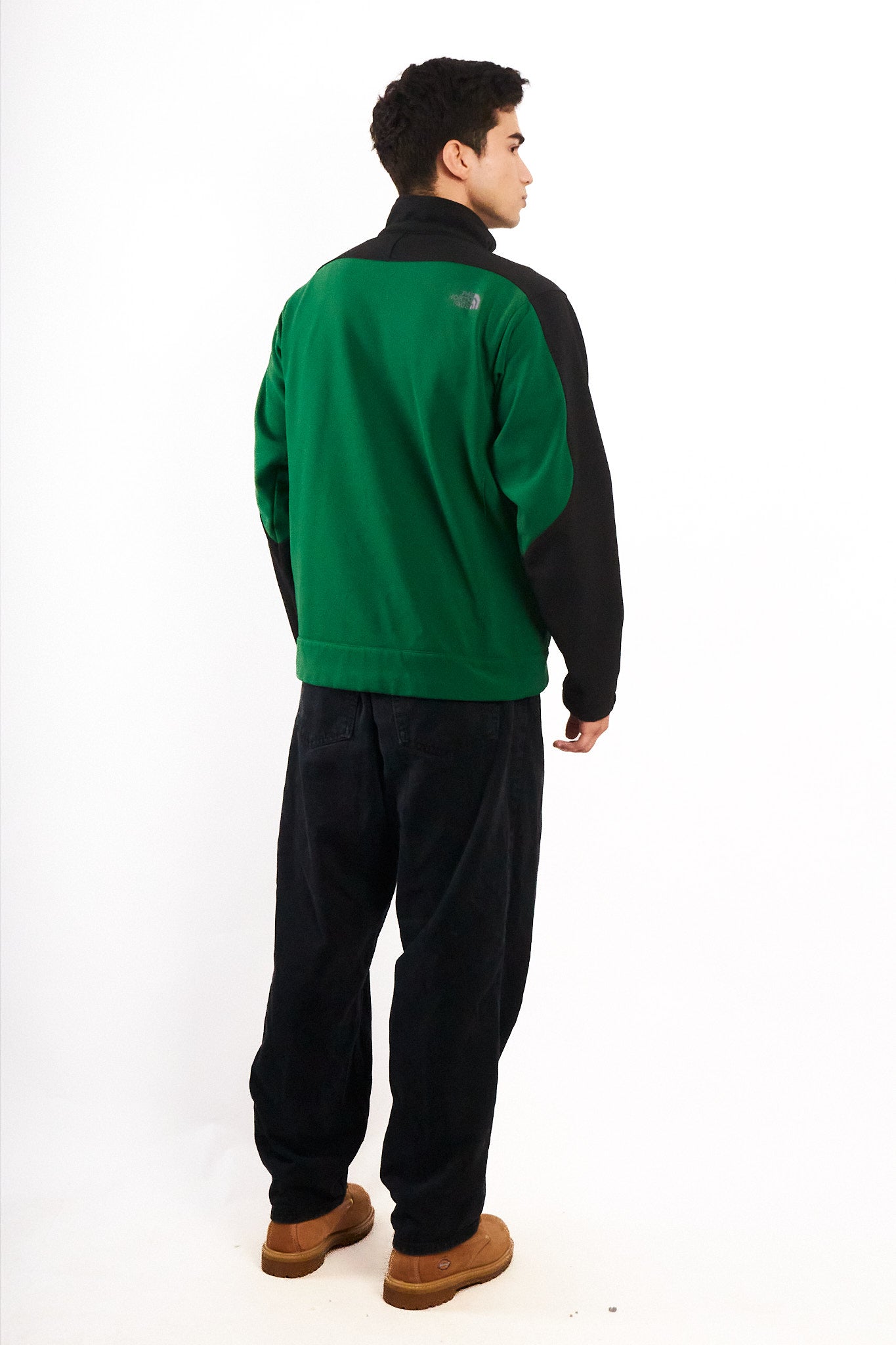 2000 Vintage The North Face Green n' Black Impermeable Softshell (M)
