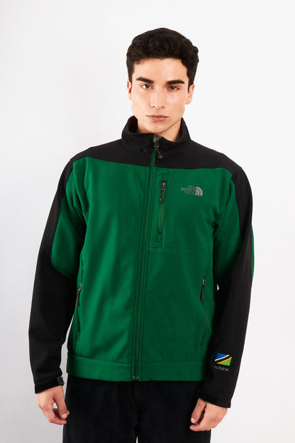 2000 Vintage The North Face Green n' Black Impermeable Softshell (M)