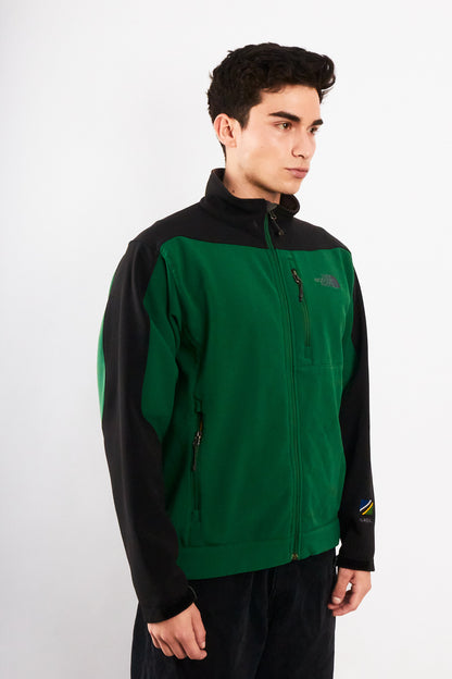 2000 Vintage The North Face Green n' Black Impermeable Softshell (M)