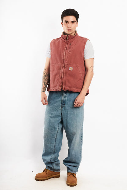 2000 Vintage Carhartt Salmon (VRS) Vest (M/L)