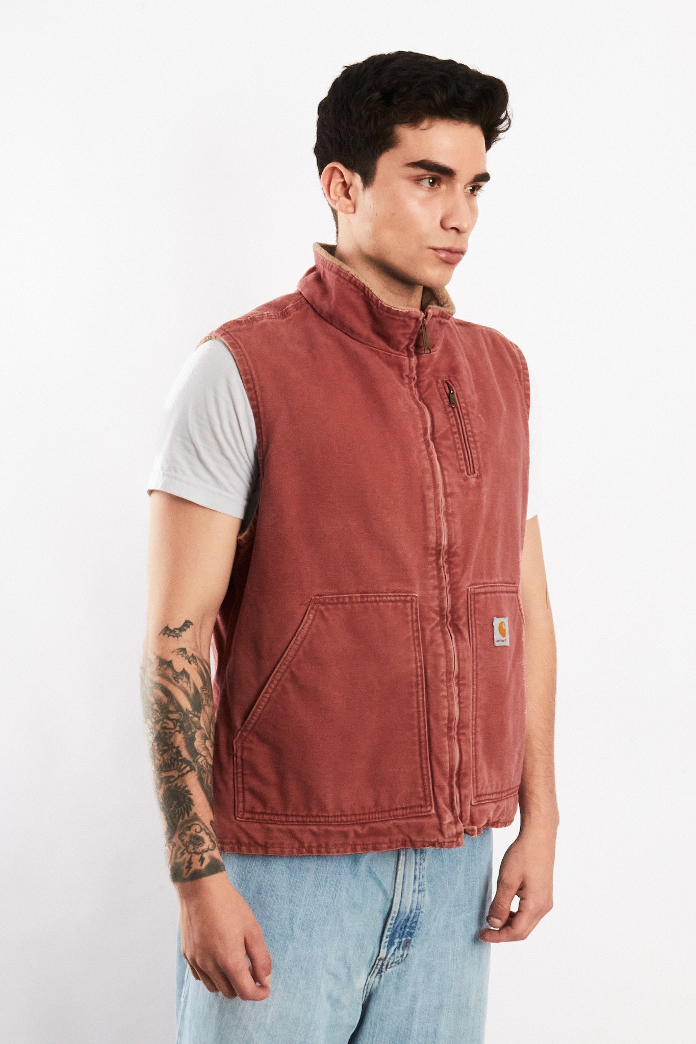 2000 Vintage Carhartt Salmon (VRS) Vest (M/L)