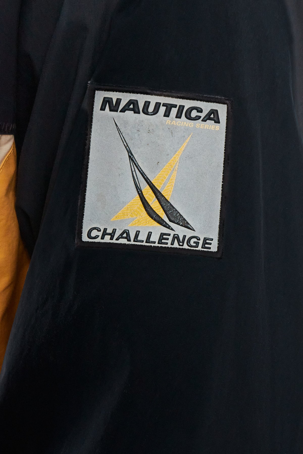 2000 Vintage Nautica Challenge Reflective Patched Colorblock Jacket (M)