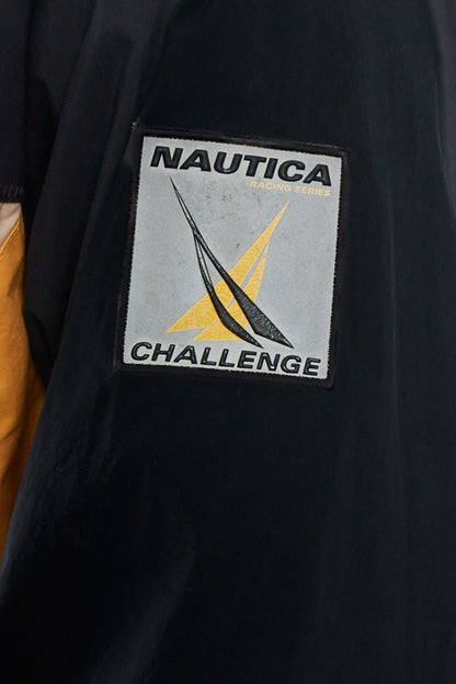 2000 Vintage Nautica Challenge Reflective Patched Colorblock Jacket (M)