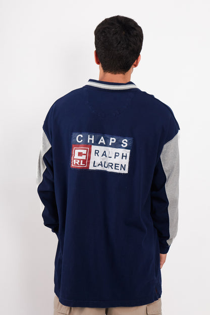 1990 Vintage Chaps Ralph Lauren Big Logo Polo Shirt (XL/XXL)