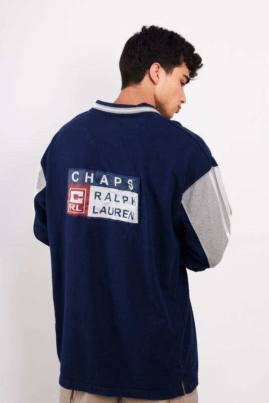 1990 Vintage Chaps Ralph Lauren Big Logo Polo Shirt (XL/XXL)