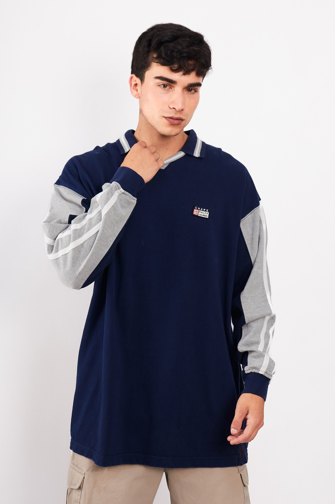 1990 Vintage Chaps Ralph Lauren Big Logo Polo Shirt (XL/XXL)