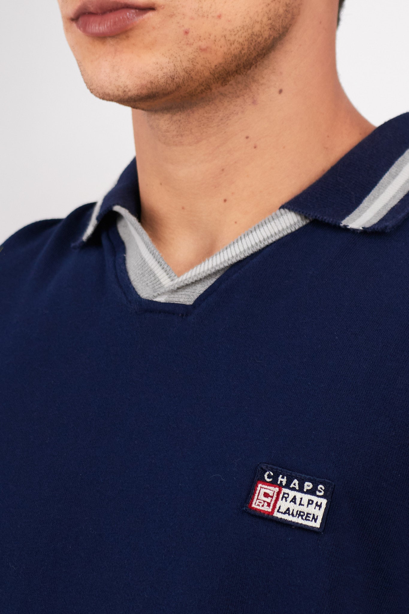 1990 Vintage Chaps Ralph Lauren Big Logo Polo Shirt (XL/XXL)