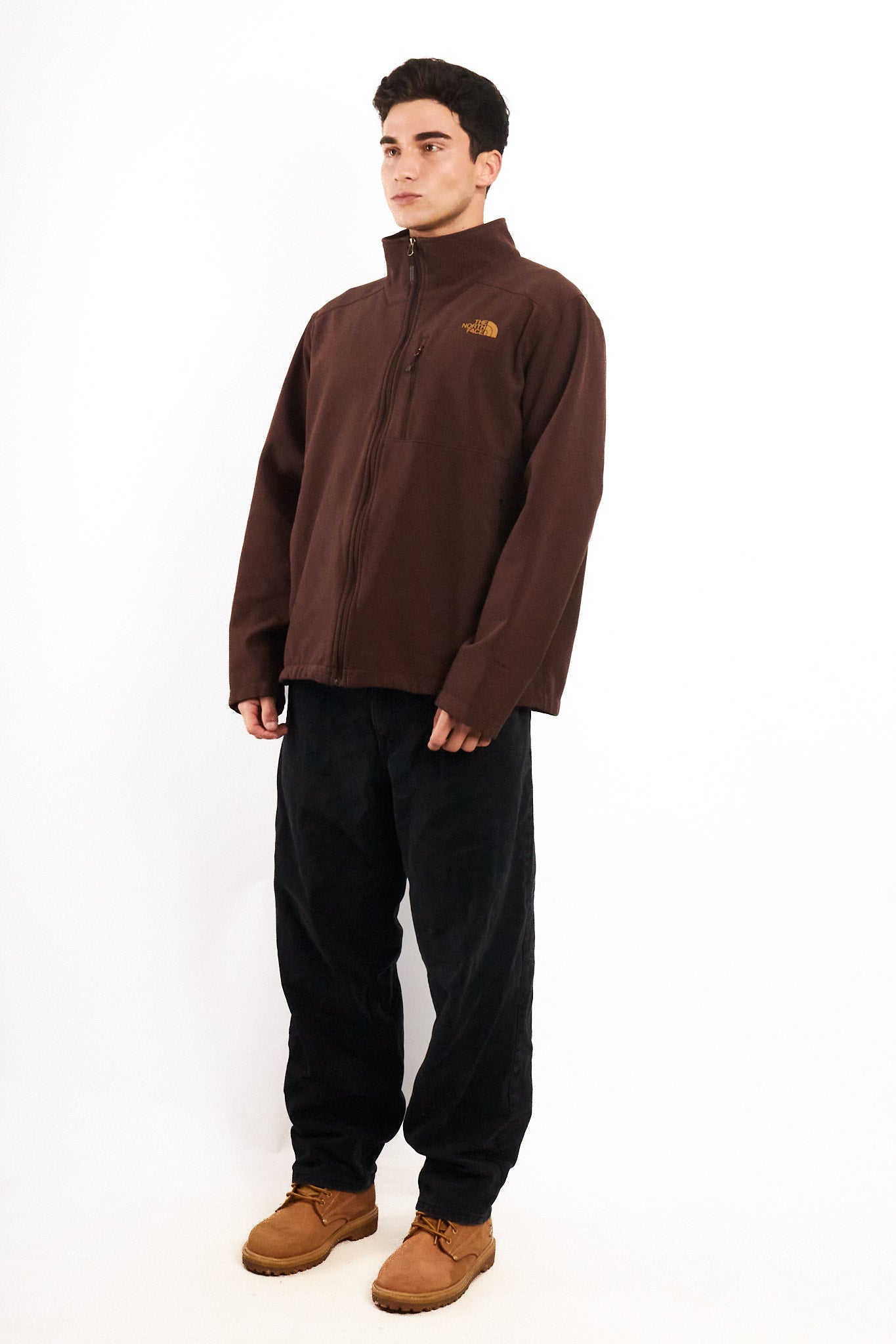 2000 Vintage The North Face Coffee Impermeable Softshell (L/XL)