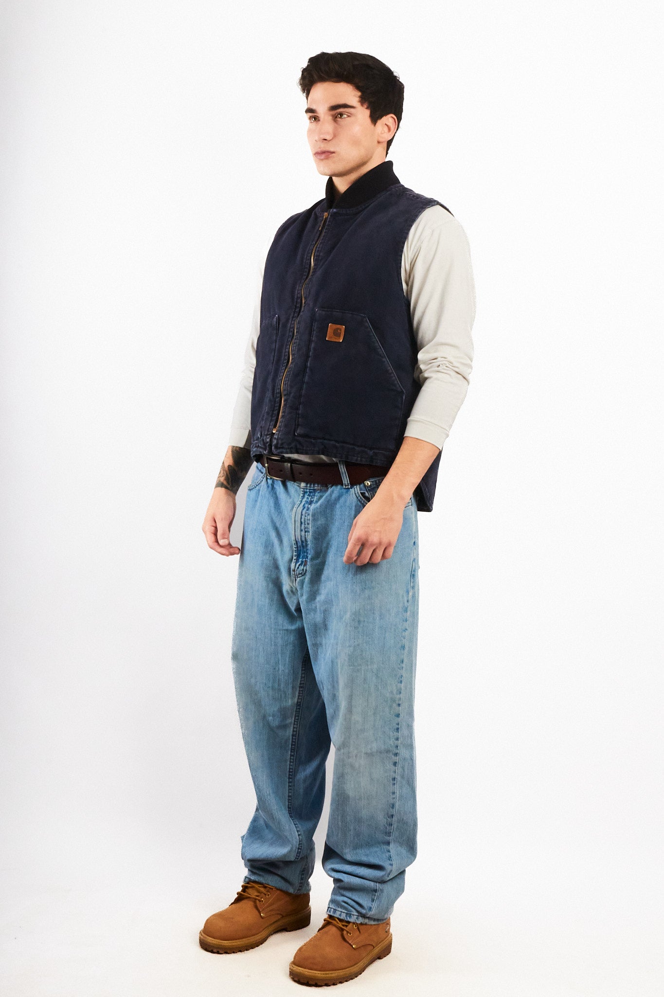 2000 Vintage Carhartt Midnight Blue Vest (M/L)