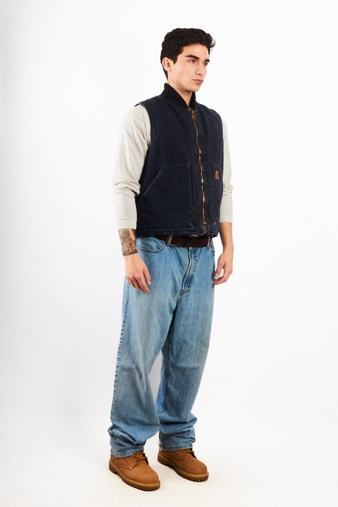 2000 Vintage Carhartt Midnight Blue Vest (M/L)
