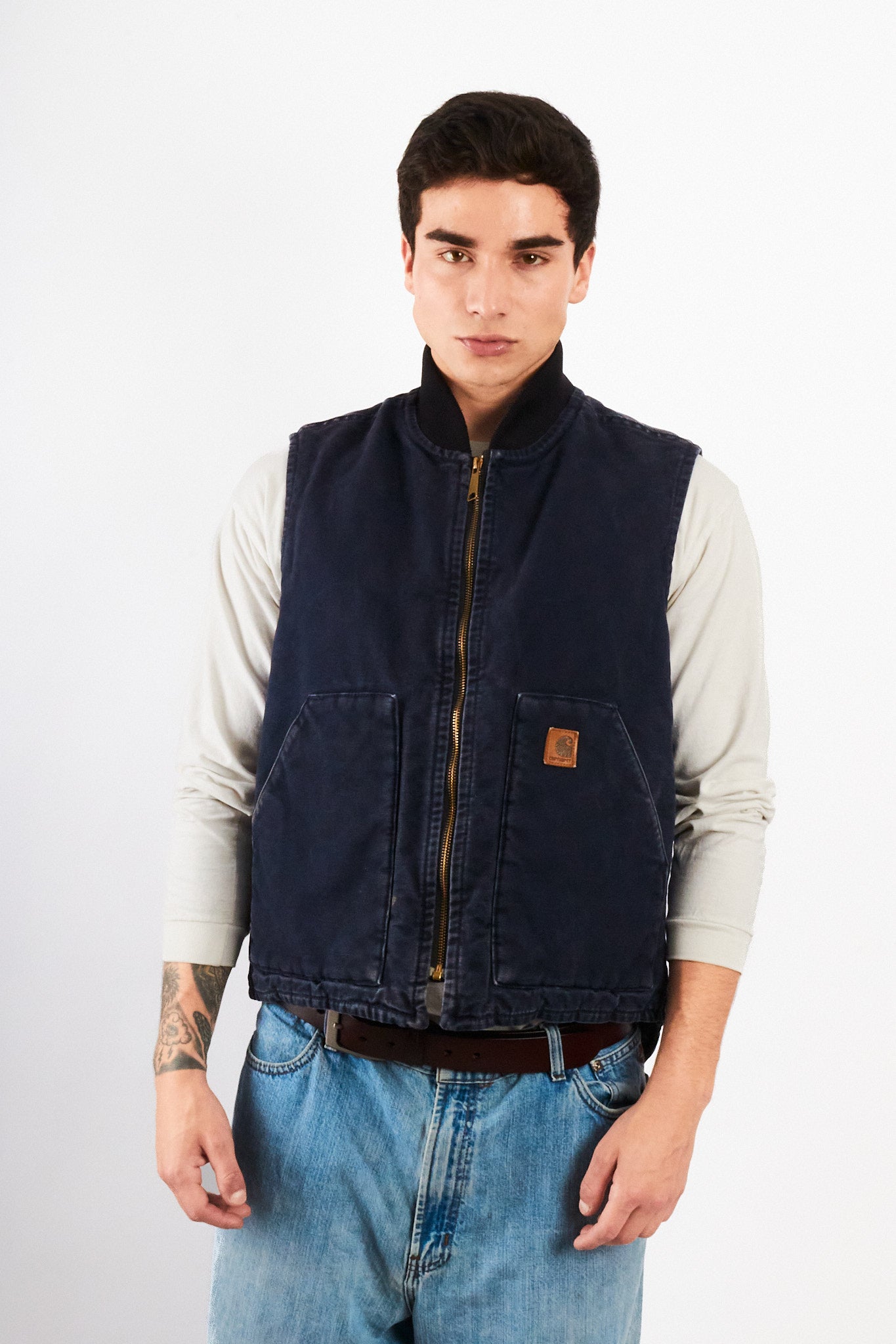 2000 Vintage Carhartt Midnight Blue Vest (M/L)