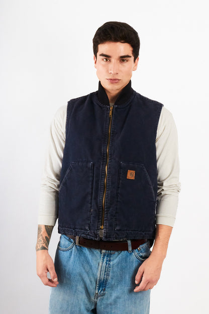 2000 Vintage Carhartt Midnight Blue Vest (M/L)