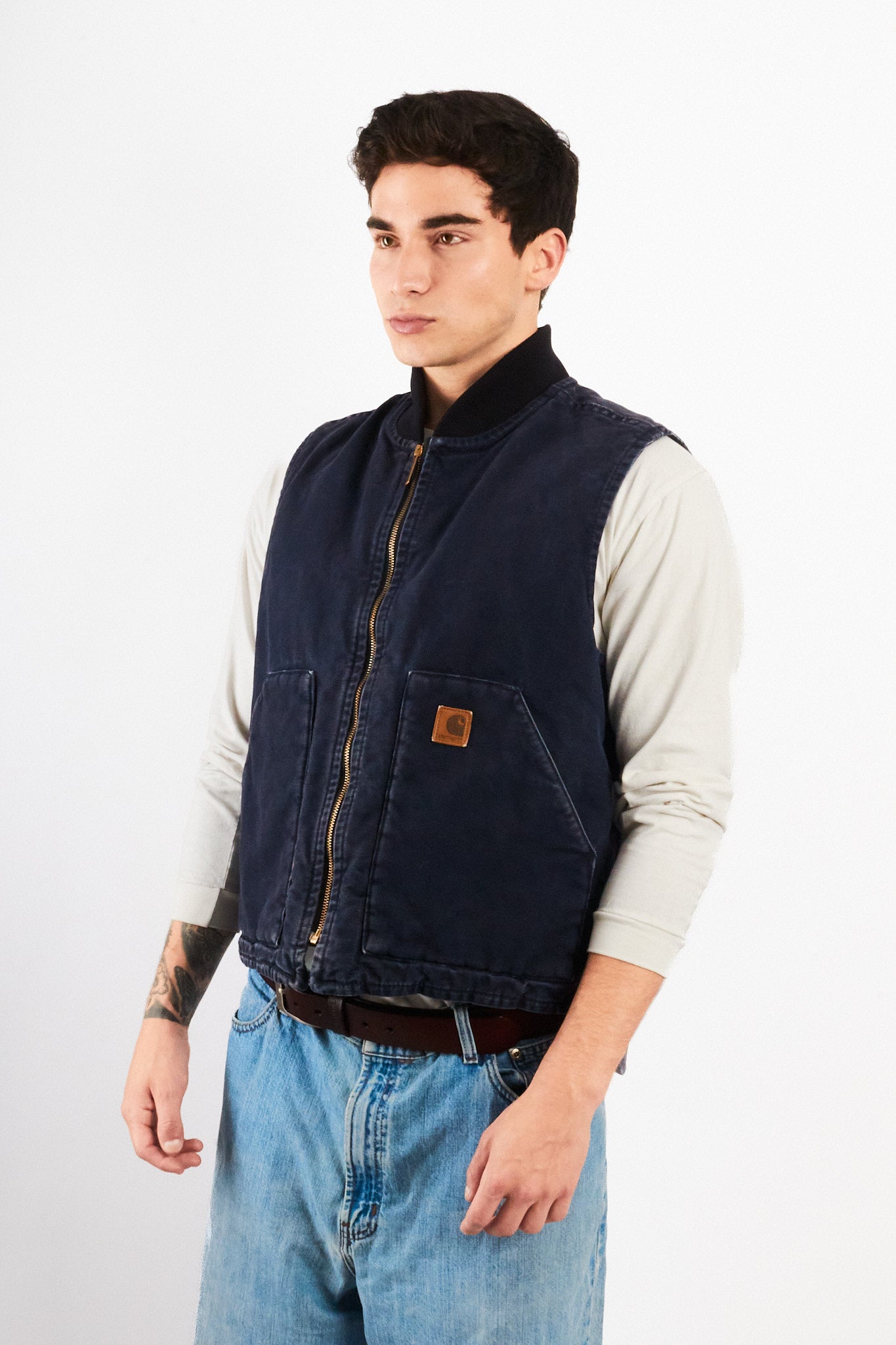 2000 Vintage Carhartt Midnight Blue Vest (M/L)