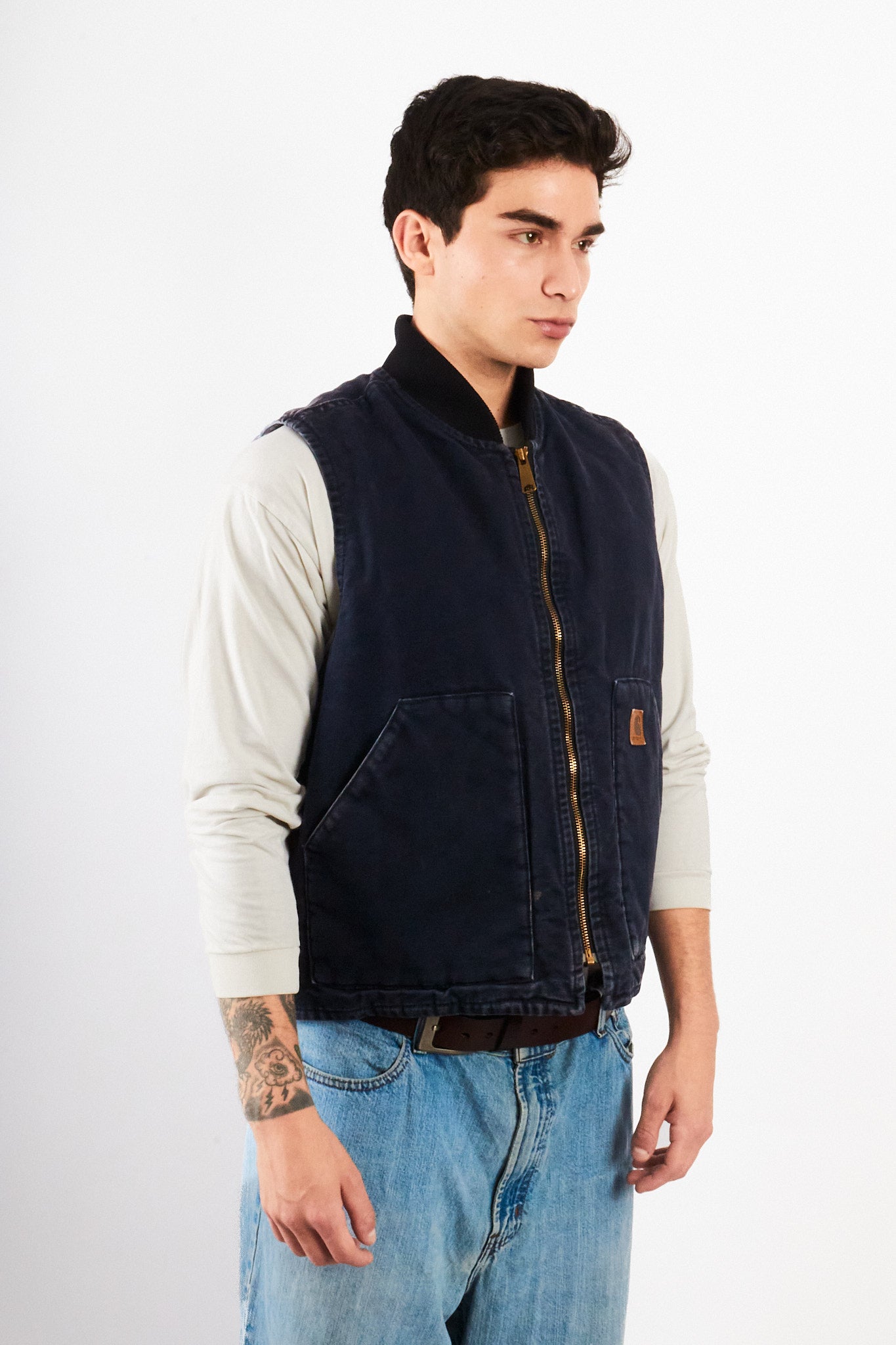 2000 Vintage Carhartt Midnight Blue Vest (M/L)