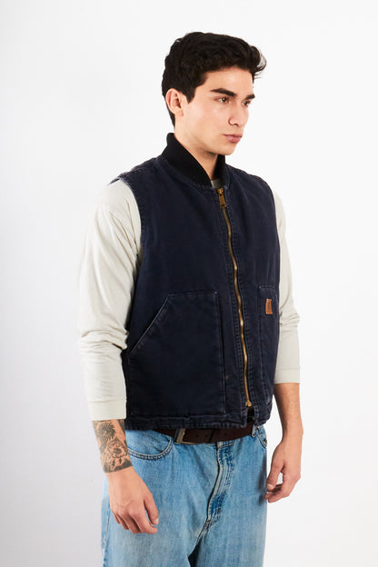 2000 Vintage Carhartt Midnight Blue Vest (M/L)
