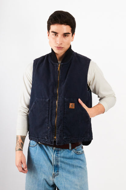 2000 Vintage Carhartt Midnight Blue Vest (M/L)